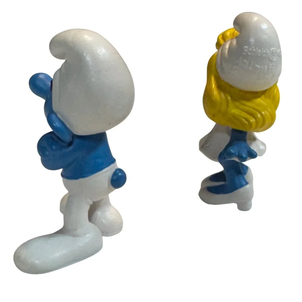 Schleich Smurfs Movie Figures Grouchy and Smurfette Set‎